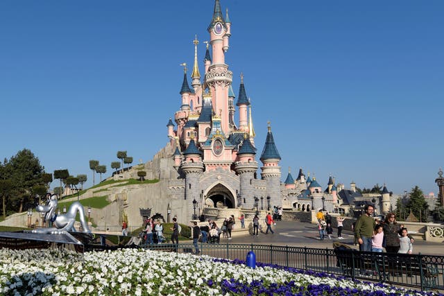 The Sleeping Beauty Castle of Disneyland pictured on 16 March, 2017 in Marne-La-Vallee, east of the French capital Paris