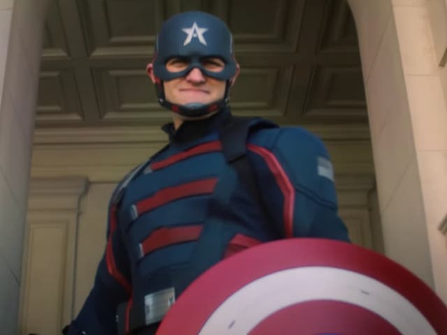 Wyatt Russell as John Walker/Captain America in The Falcon and the Winter Soldier