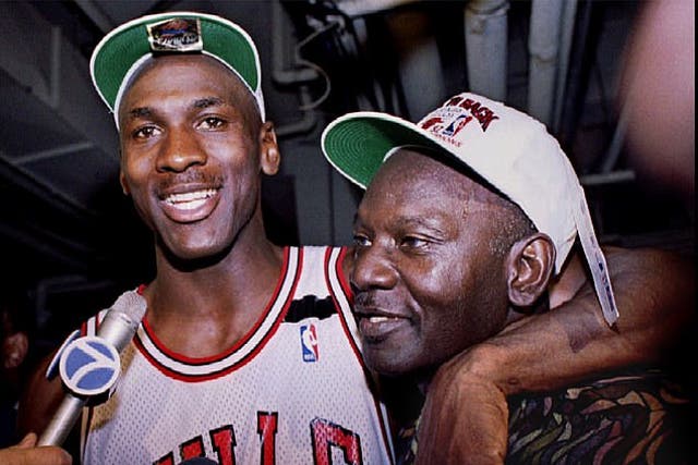 <p>Michael Jordan is pictured with his father James in a photo released by IMDB TV ahead of its new docuseries Moments of Truth.</p>