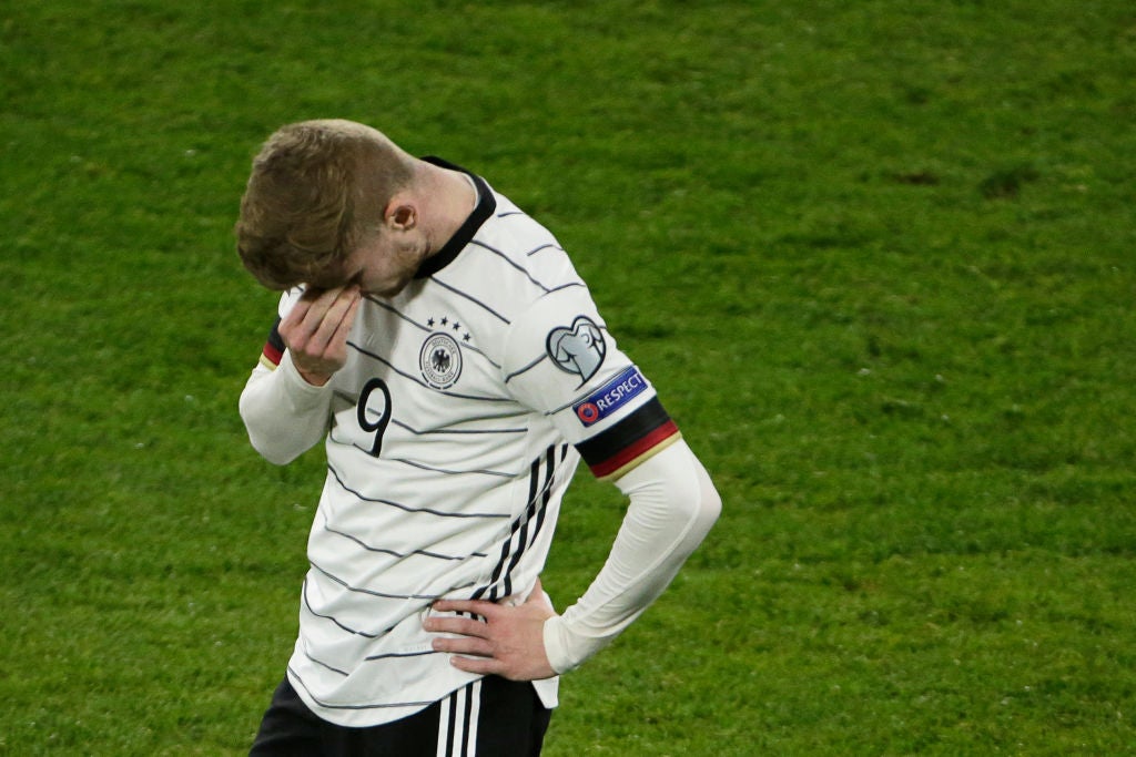 Timo Werner missed a glorious chance before Germany suffered defeat
