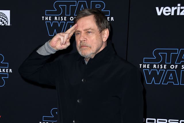 Mark Hamill at the premiere of ‘Star Wars: Rise of Skywalker’ on 16 December 2019 in Hollywood, California