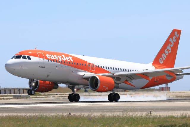 Going places: an easyJet Airbus A320 landing – but not in Birmingham