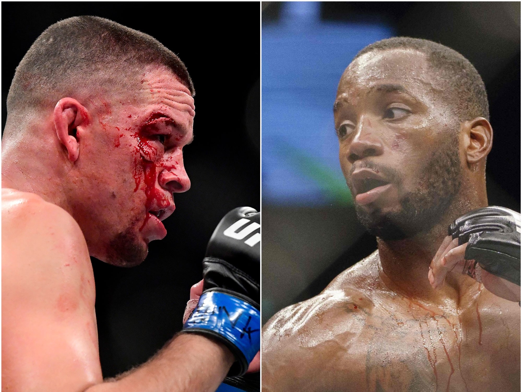 Fan favourite Nate Diaz (left) will take on Britain’s Leon Edwards at UFC 262