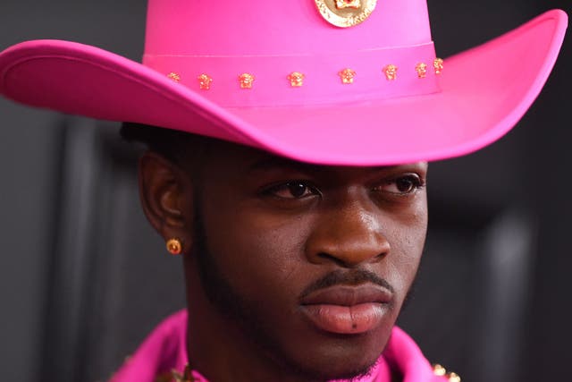 <p>Rapper Lil Nas X arrives for the 62nd Annual Grammy Awards in Los Angeles</p>
