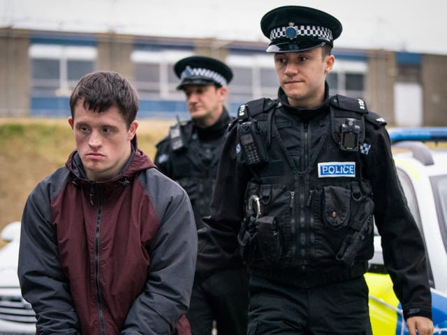 Terry Boyle (Tommy Jessop) and Ryan Pilkington (Gregory Piper) in episode three of Line of Duty