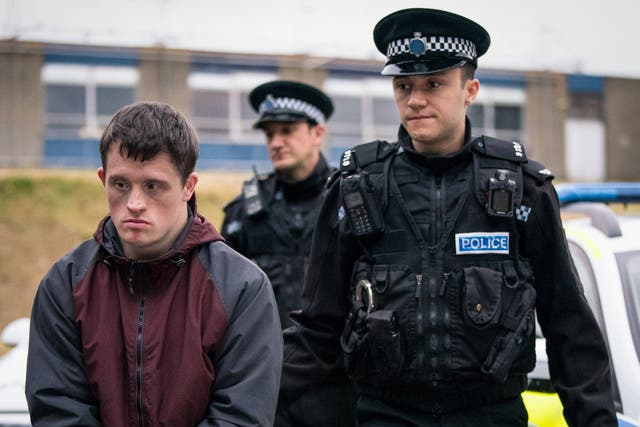 Terry Boyle (Tommy Jessop) and Ryan Pilkington (Gregory Piper) in episode three of Line of Duty