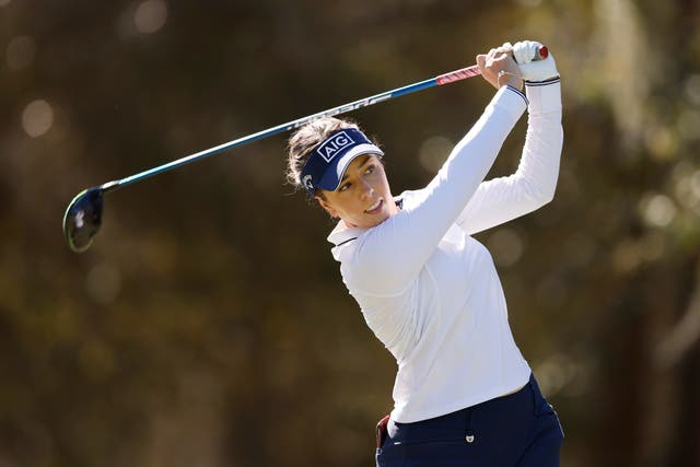 <p>Georgia Hall is one of eight players at three-under-par following the opening day</p>