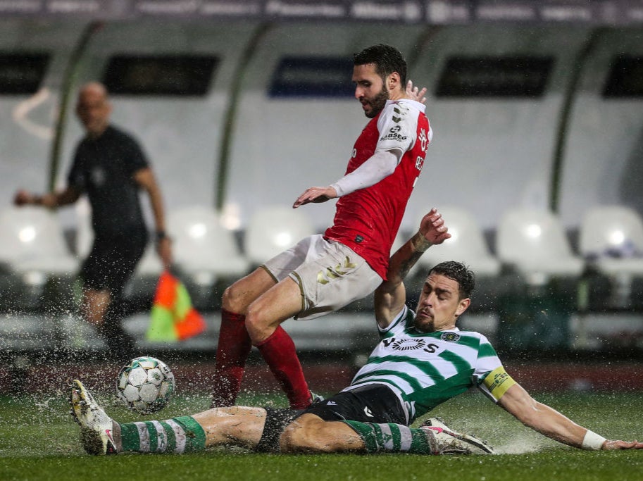 Braga in action against rivals Sporting