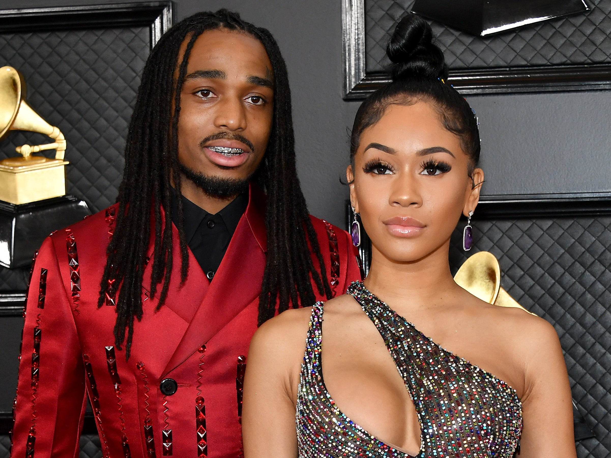 Quavo and Saweetie at the 2020 Grammy Awards