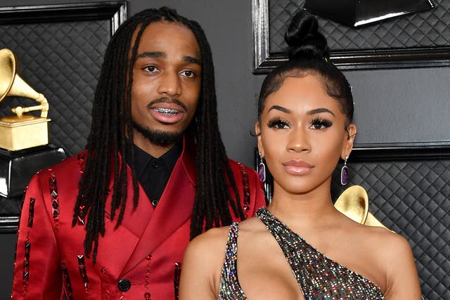 Quavo and Saweetie at the 2020 Grammy Awards