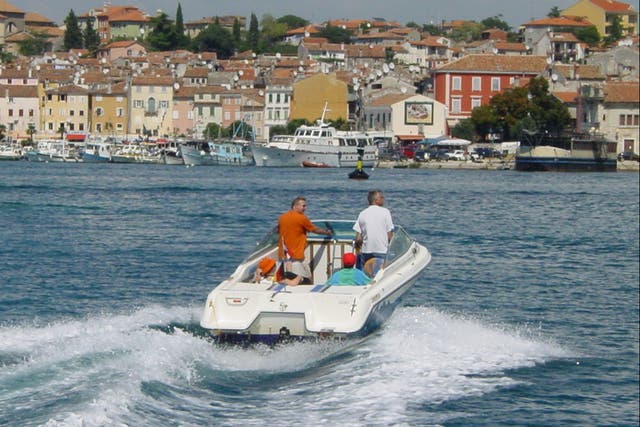 Splashing out: Rovinj in Croatia, where British holidaymakers will be welcome with proof of vaccination – or recovery from Covid