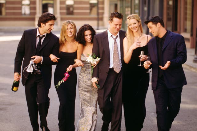 <p>El elenco de Friends en una foto promocional de archivo</p>