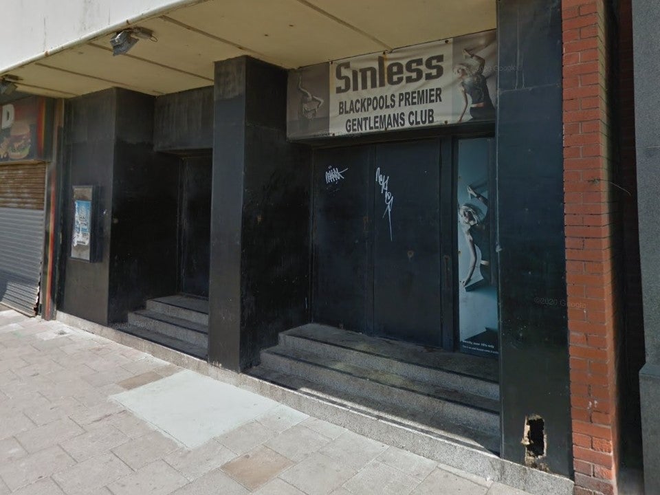 Sinless, one of Blackpool’s four remaining lap dancing clubs