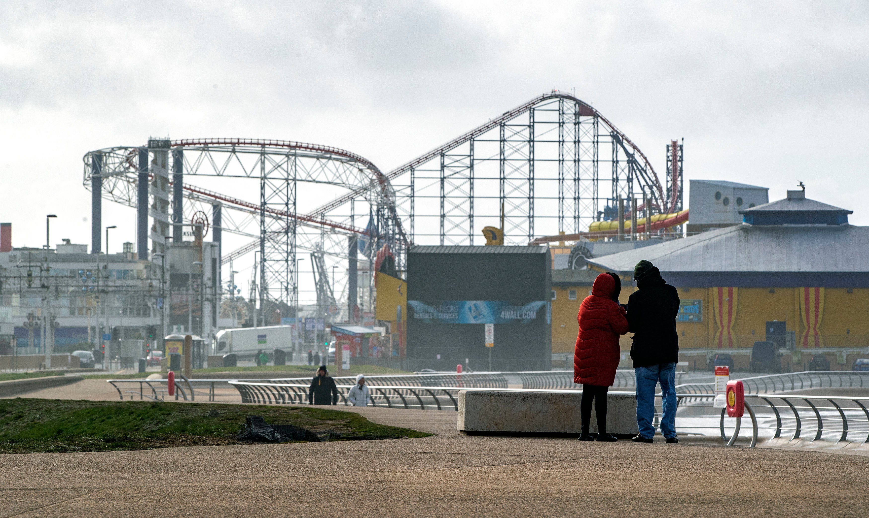 The popular promenade at Blackpool, where authorities want to eradicate lap dancing clubs to improve the town’s image
