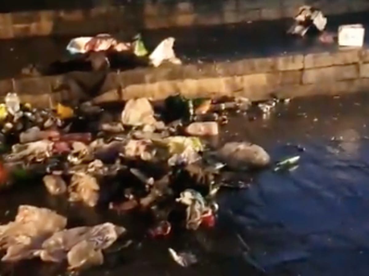 Cardiff Bay party-goers break Covid rules and leave huge piles of rubbish