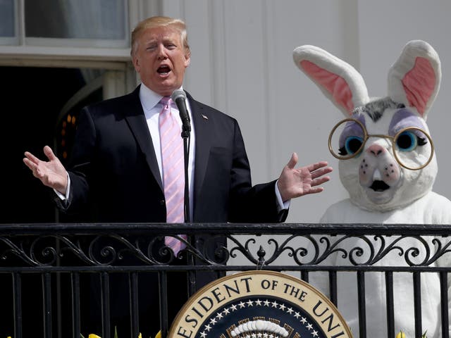 <p>Mr Trump has issued two Easter messages in three days</p>
