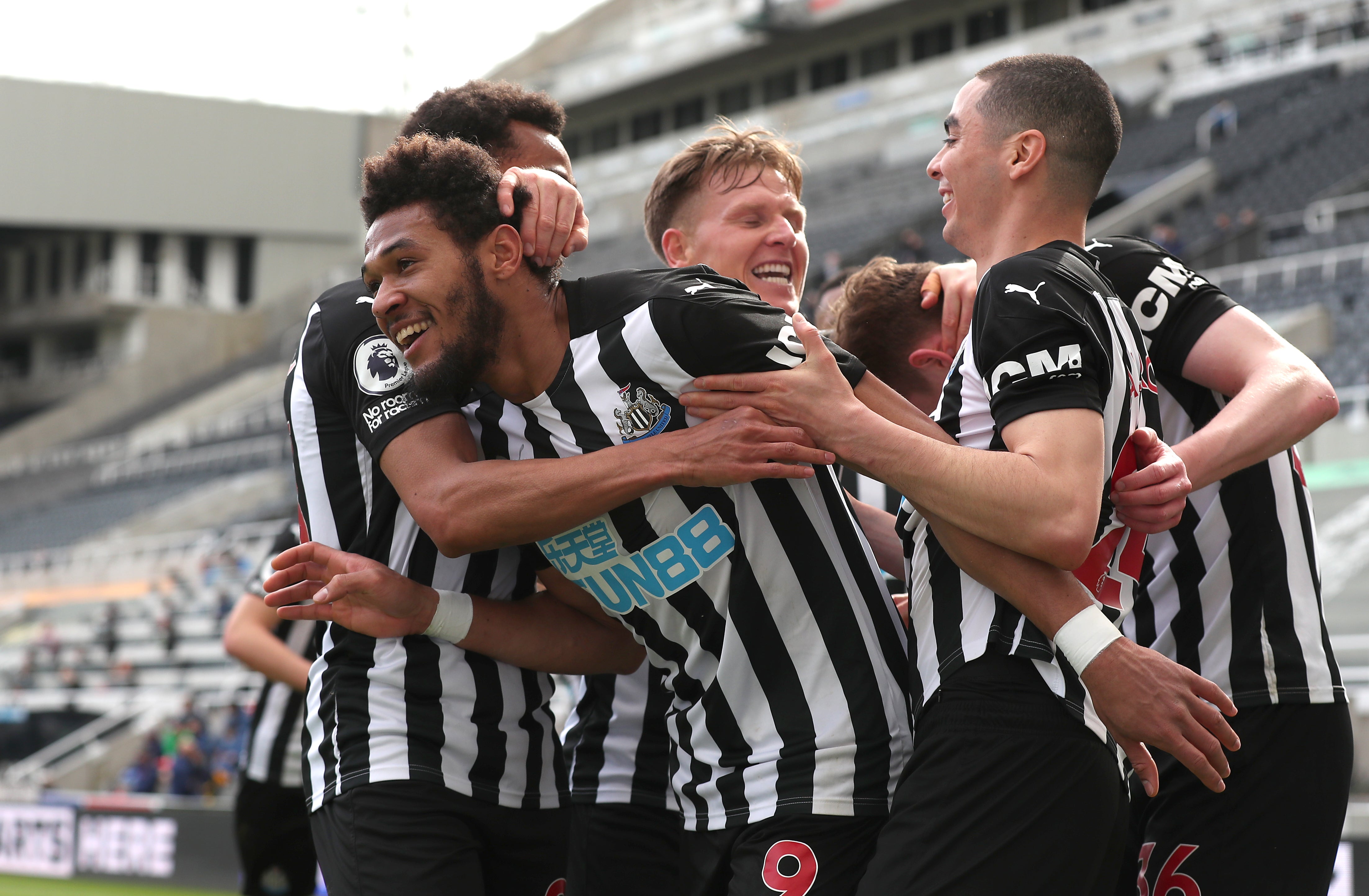 Joelinton gave Newcastle a very short-lived lead in the first half