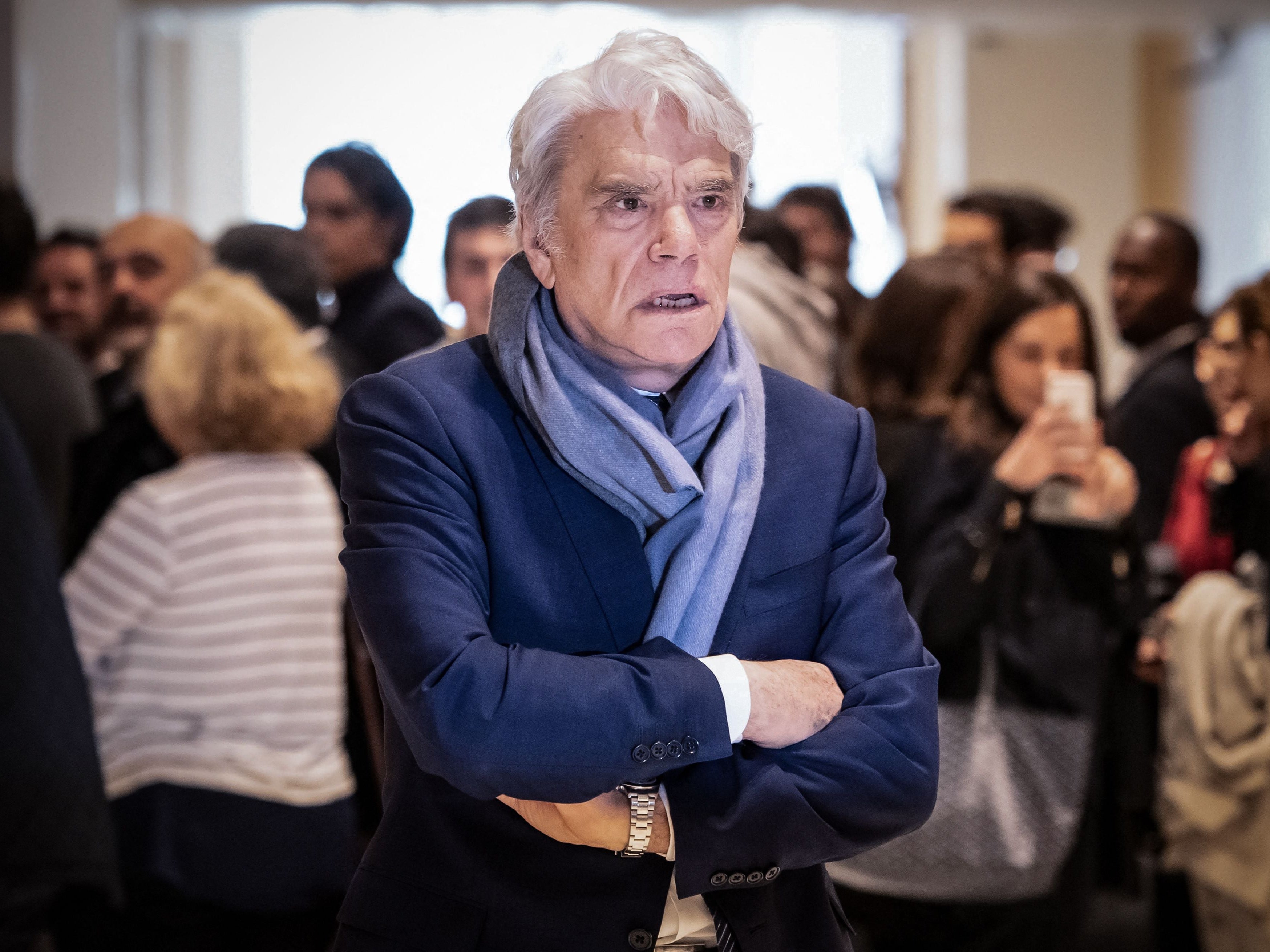 Bernard Tapie pictured during a suspension of his trial for having allegedly defrauding French state of nearly half a billion euros