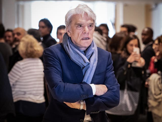 <p>Bernard Tapie pictured during a suspension of his trial for having allegedly defrauding French state of nearly half a billion euros</p>