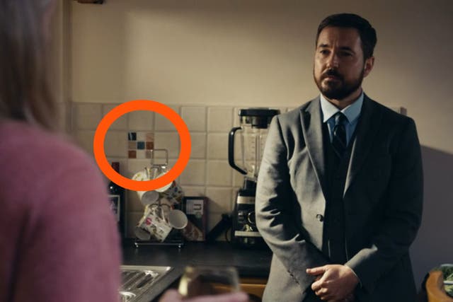 The apparent clue glimpsed in Steph Corbett’s kitchen tiling in Line of Duty episode 3