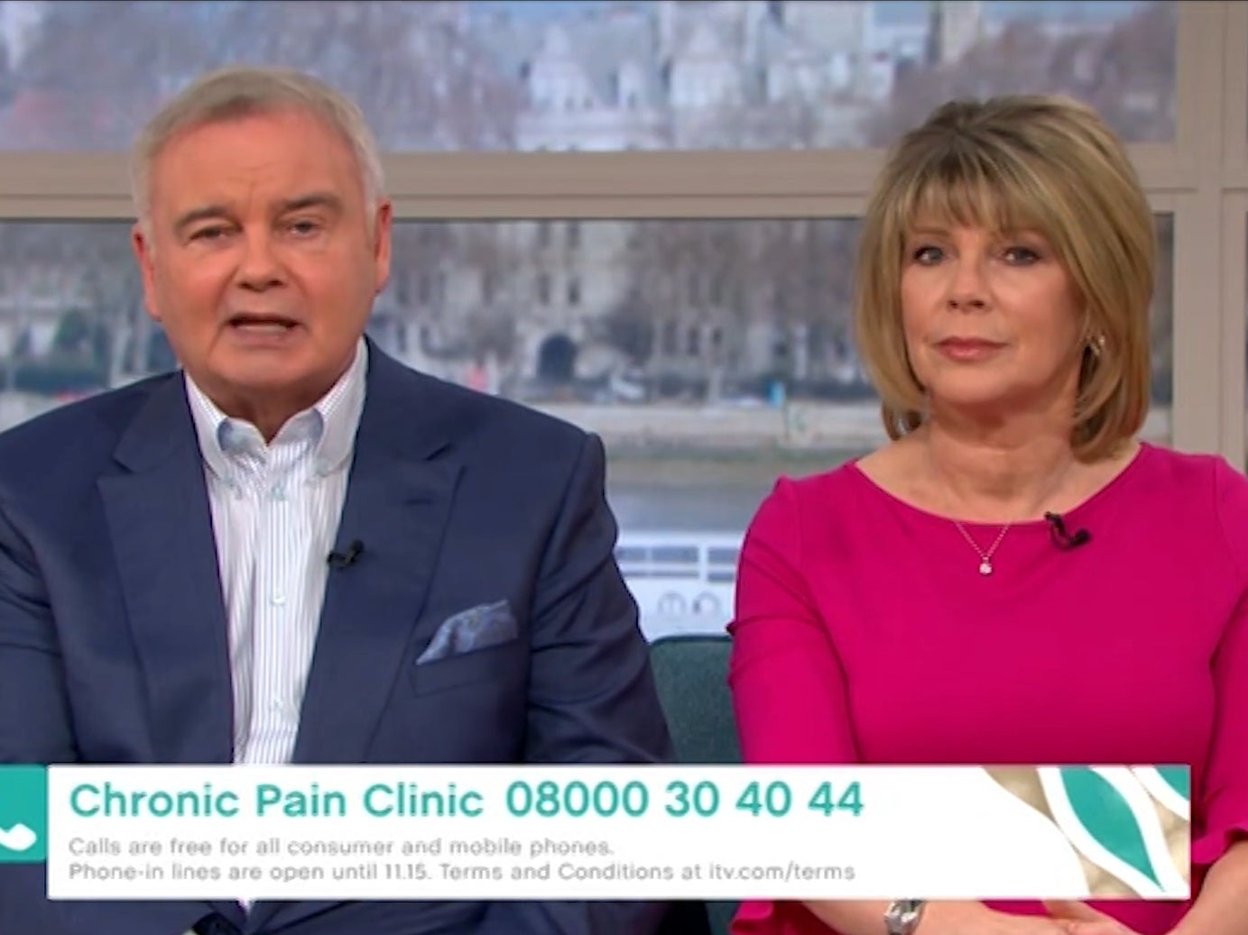 Eamonn Holmes and Ruth Langsford on This Morning