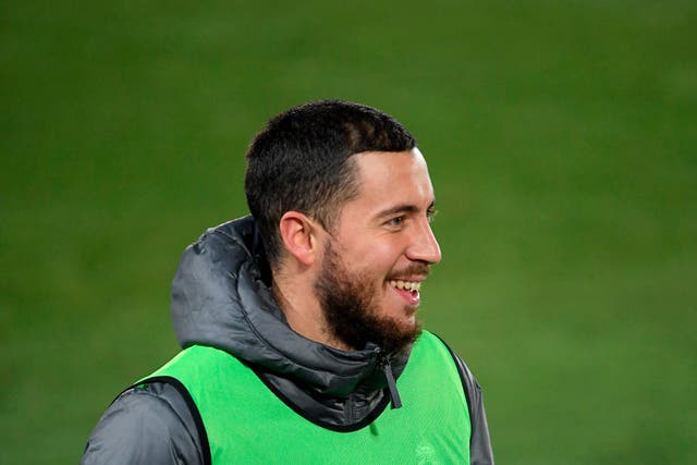 Eden Hazard is back in training for Real Madrid