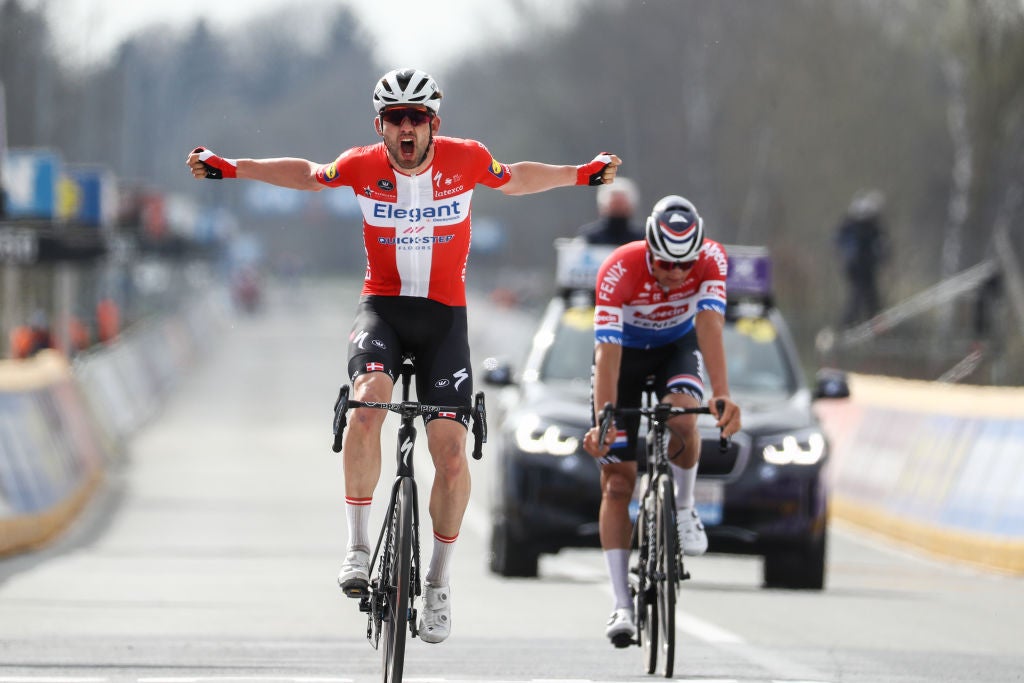 Van der Poel had nothing left for the final sprint as Asgreen steamed past him to take victory