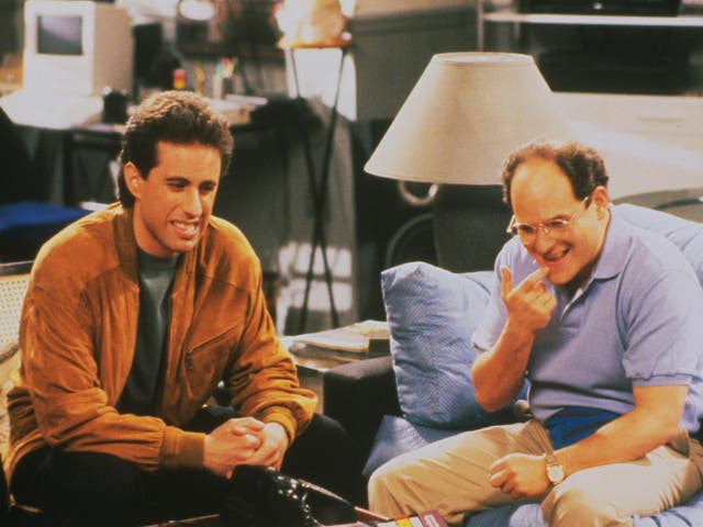Jerry Seinfeld as Jerry and Jason Alexander as George Costanza in Seinfeld