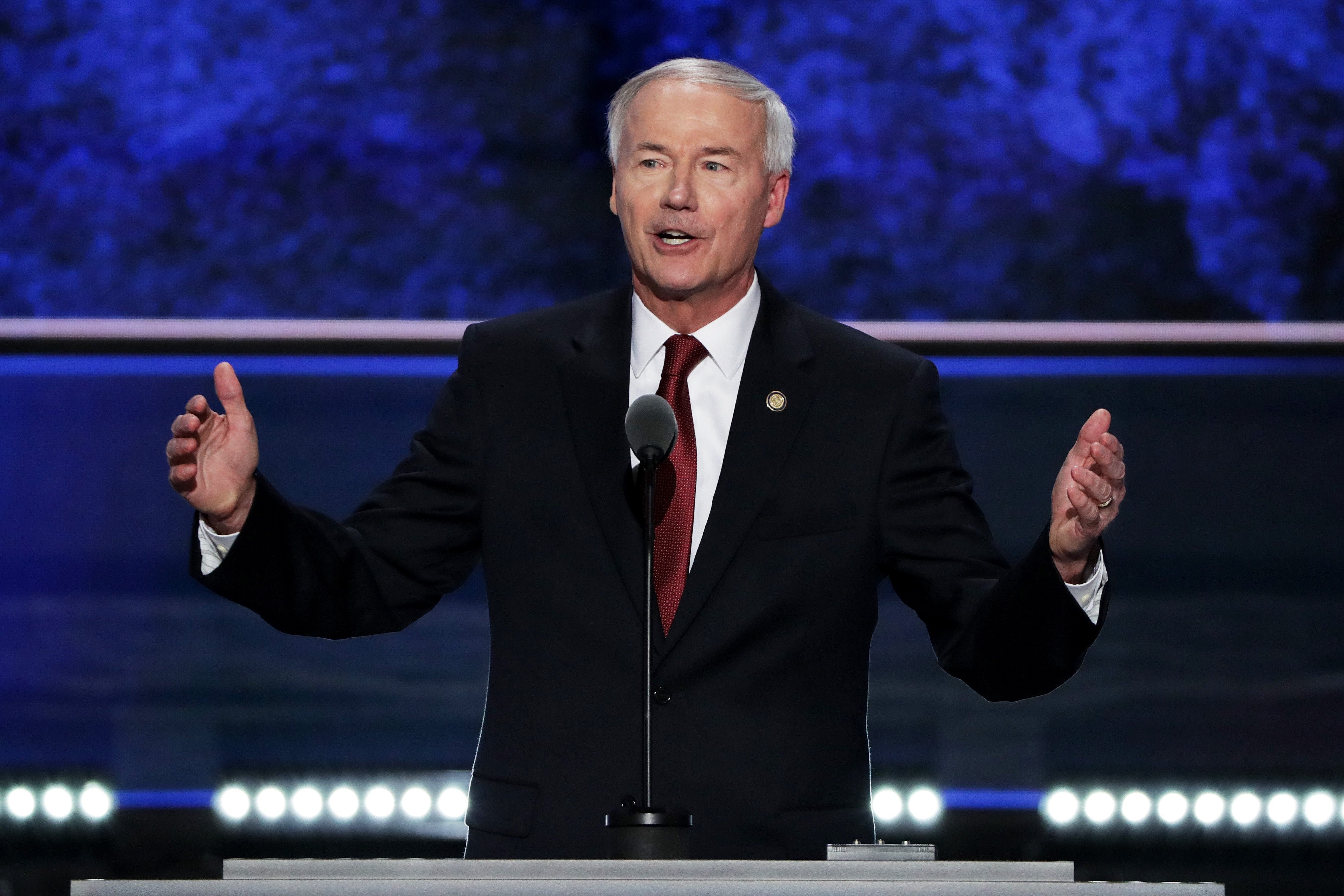 <p>Republican Governor Asa Hutchinson vetoed a bill that would prevent doctors from providing gender-affirming care to transgender minors</p>