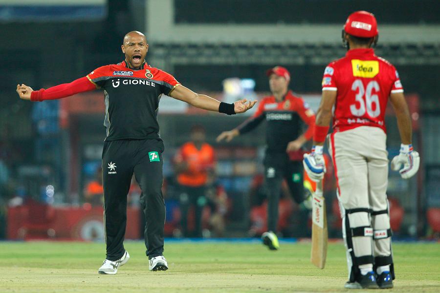 Tymal Mills in action for the Royal Challengers Bangalore