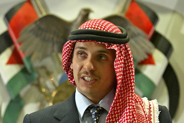 <p>Prince Hamzah delivers a speech at a religious conference in Amman on 21 August, 2004.</p>