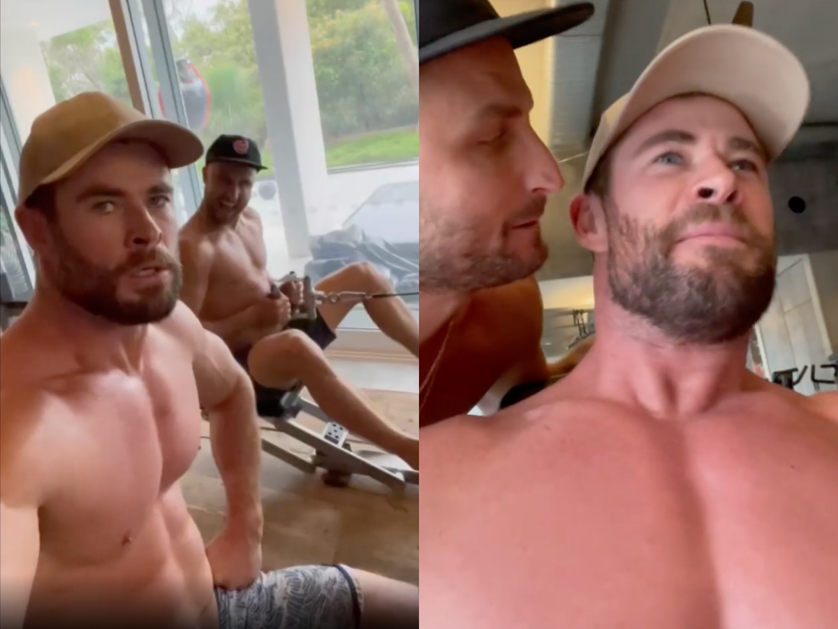 Chris Hemsworth has shared a BTS fitness video and we have questions