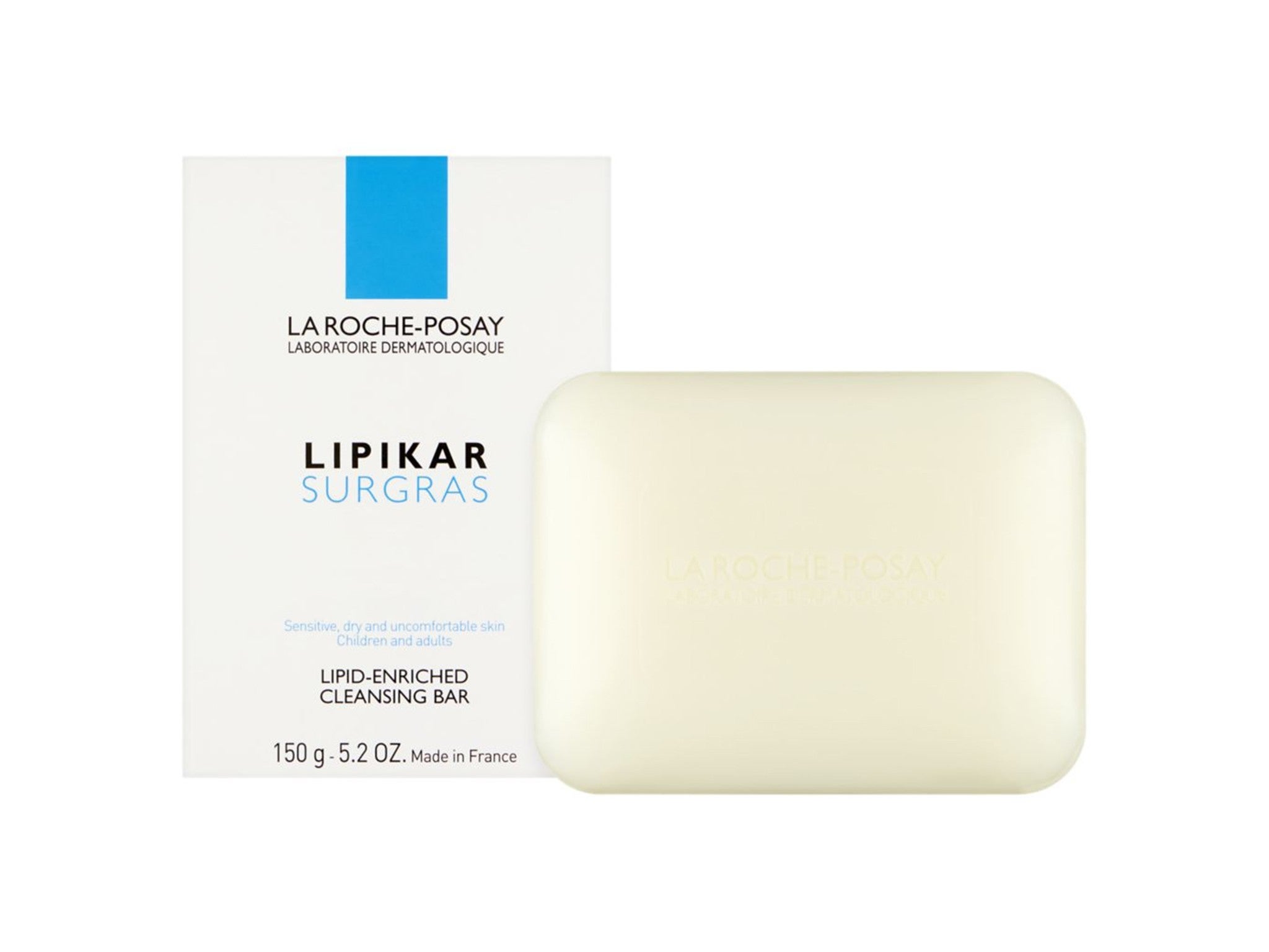 La Roche-Posay lipikar moisturising cleansing bar, 150g indybest.jpg