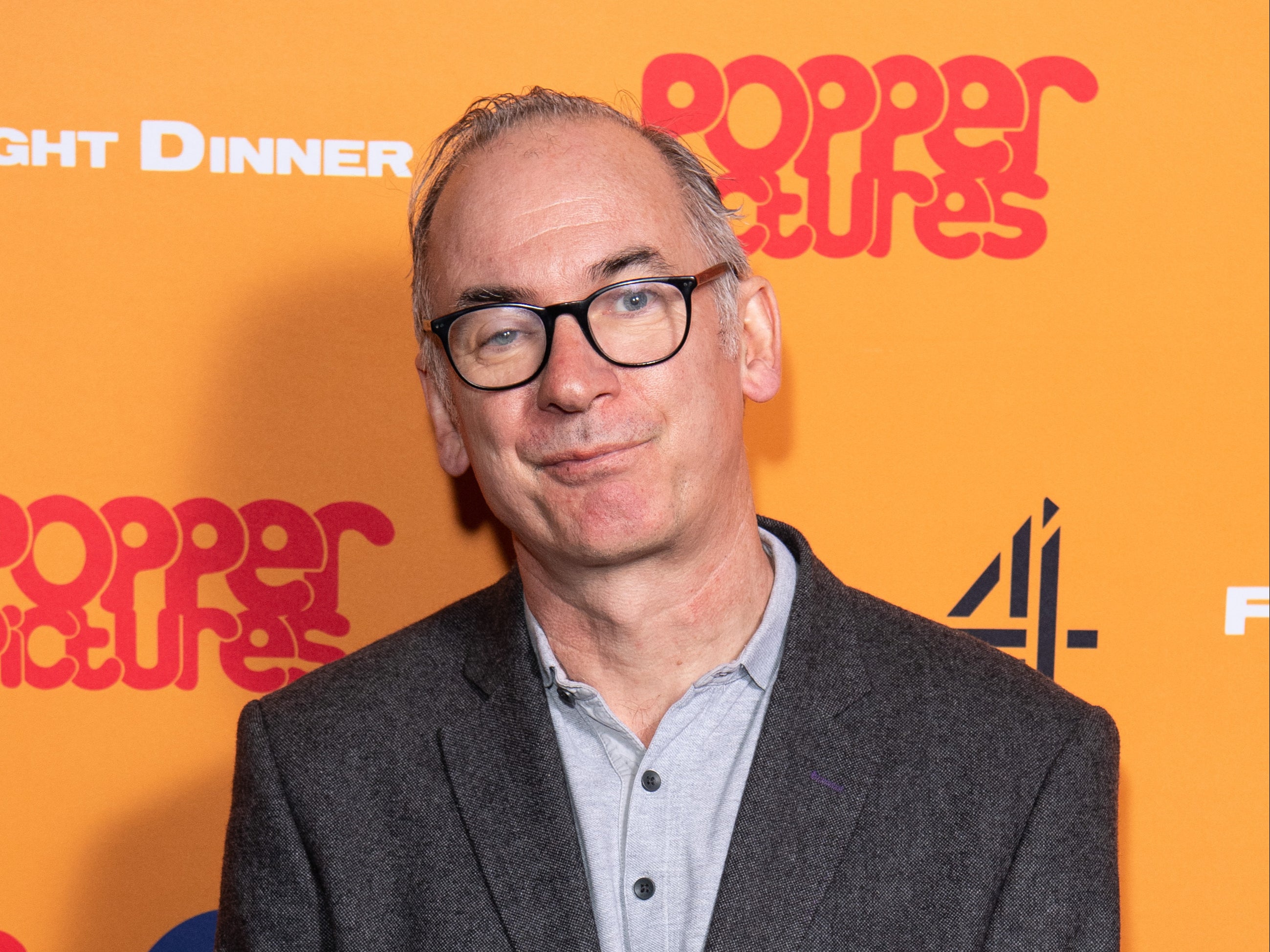 Ritter at a photocall for ‘Friday Night Dinner’ in London’s Curzon Soho cinema in March 2020