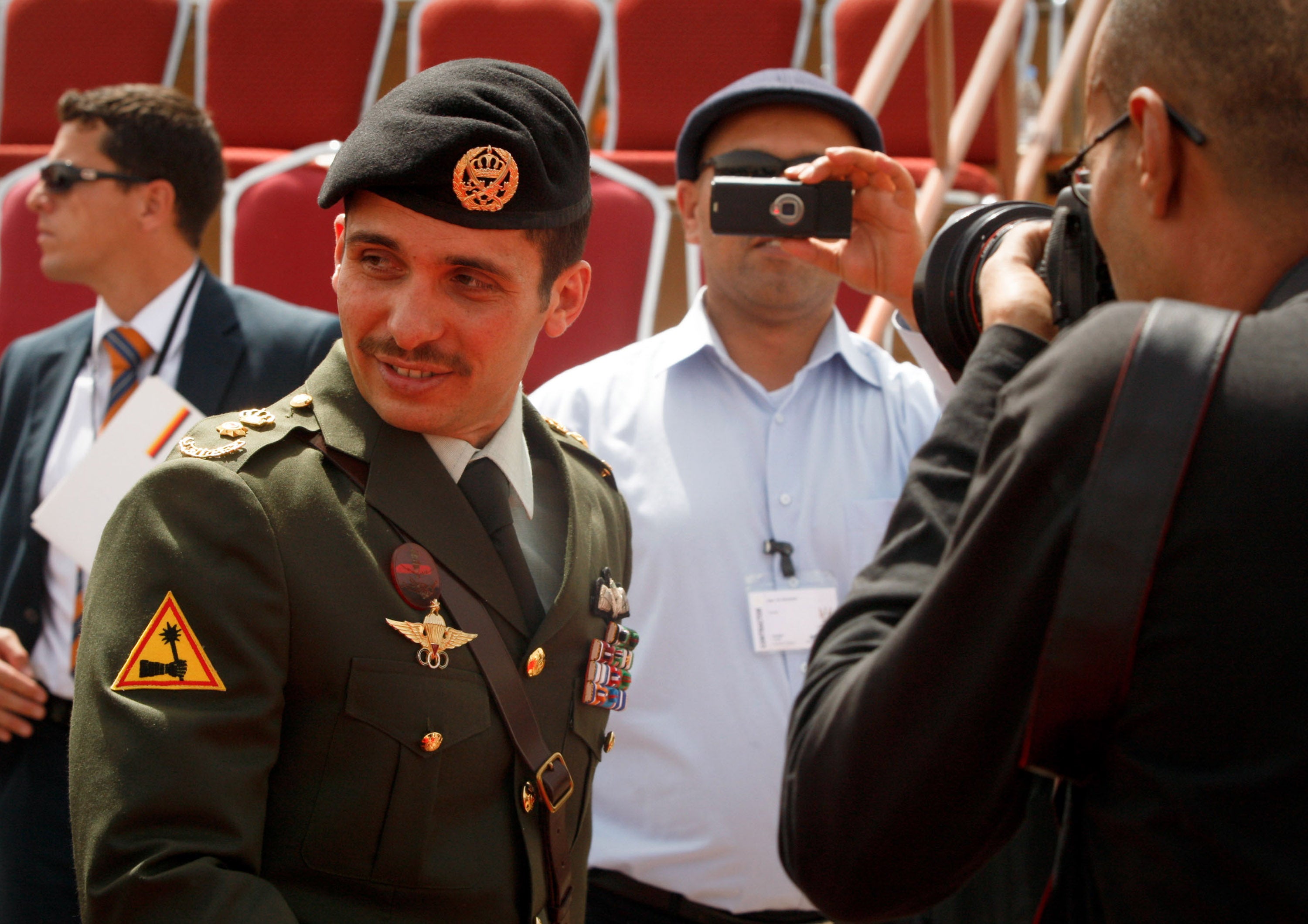Prince Hamzah Bin al-Hussein attends the SOFEX Jordan (Special Operations Forces Exhibition and Conference) on 11 May 2010 in Amman, Jordan