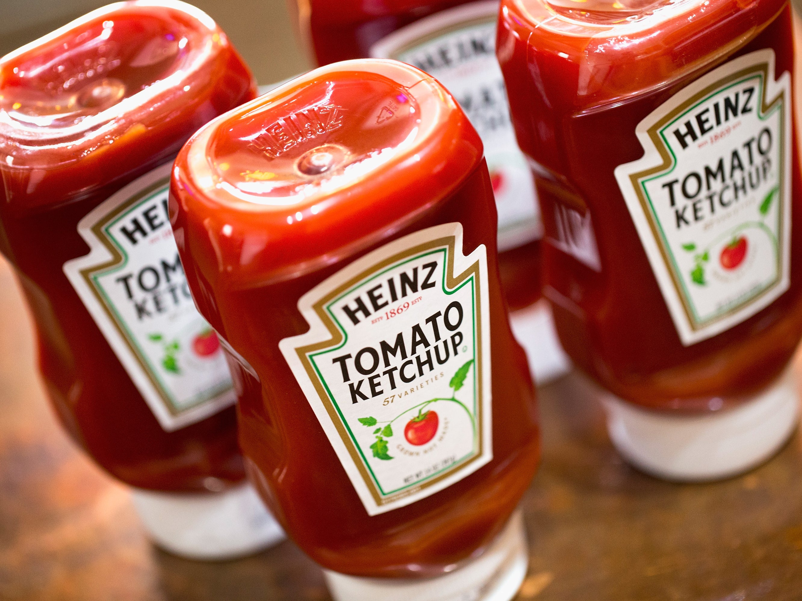 <p>In this photo illustration, Heinz Tomato Ketchup is shown on 25 March 2015 in Chicago, Illinois</p>
