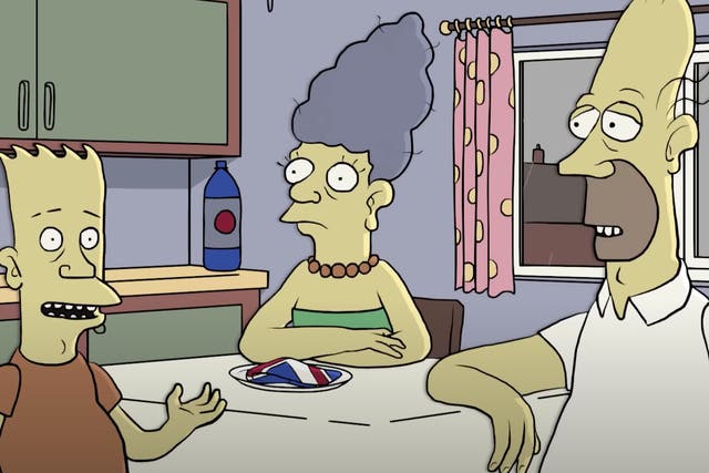 Comedian Alasdair Beckett-King has unveiled a British spoof of The Simpsons