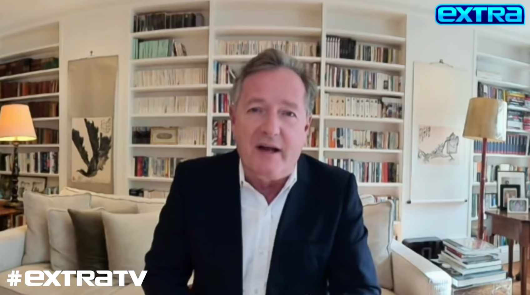 <p>File image: Piers Morgan during his Extra TV interview with Billy Bush</p>