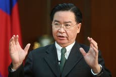 China ‘more likely’ to invade Taiwan to distract from Xi Jinping’s domestic problems, foreign minister warns