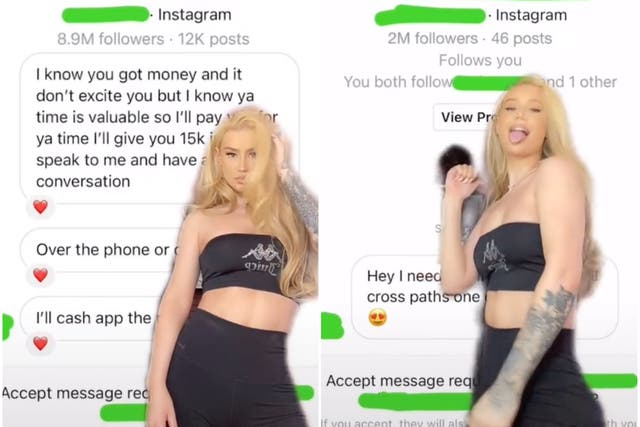 Iggy Azalea dances in front of her leaked Instagram DMs in a new TikTok video