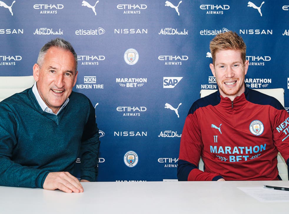 Manchester City midfielder Kevin De Bruyne signs new contract