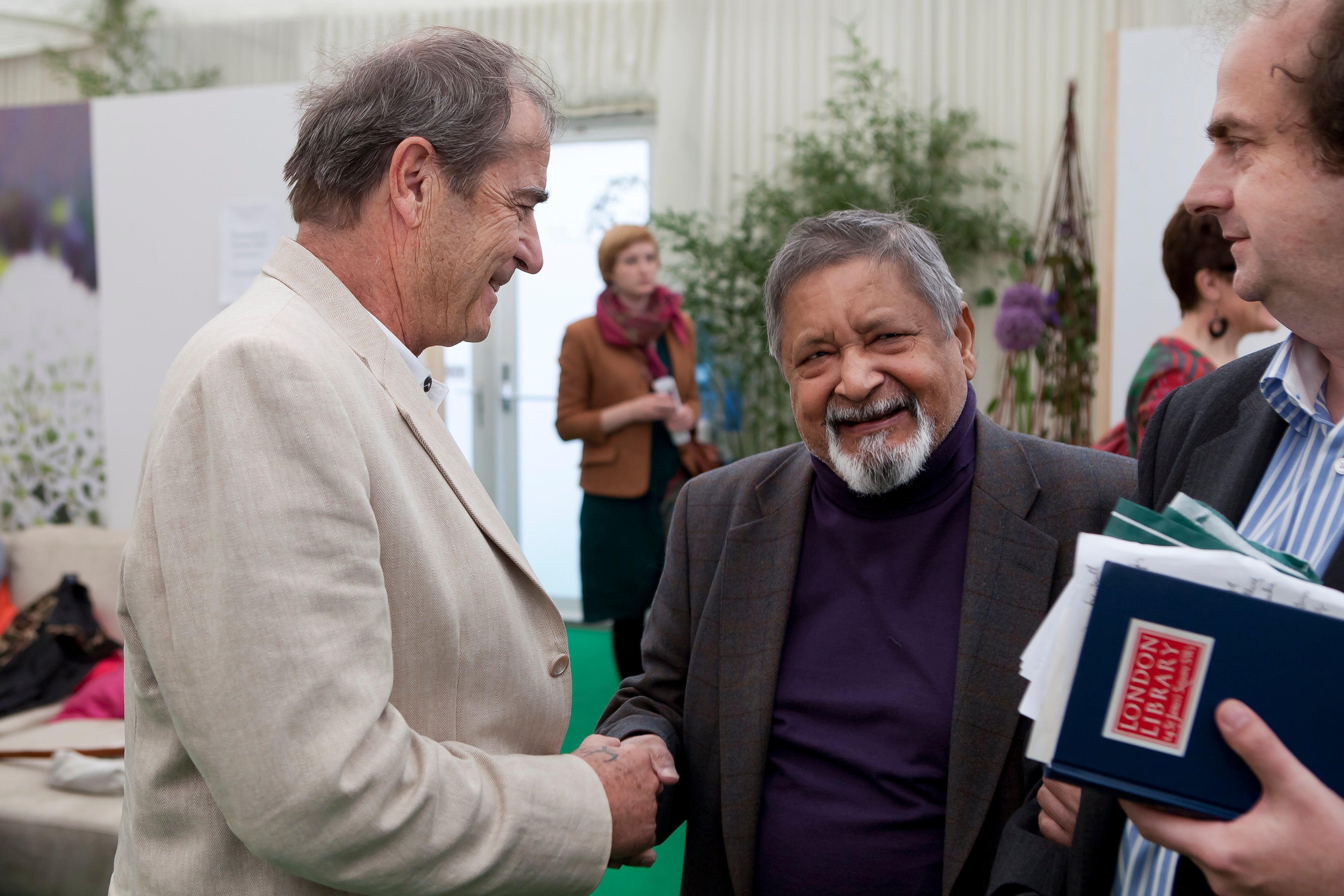 Theroux with his mentor and occasional nemesis VS Naipaul