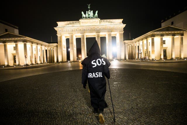 Virus Outbreak Germany Brazilian Activist