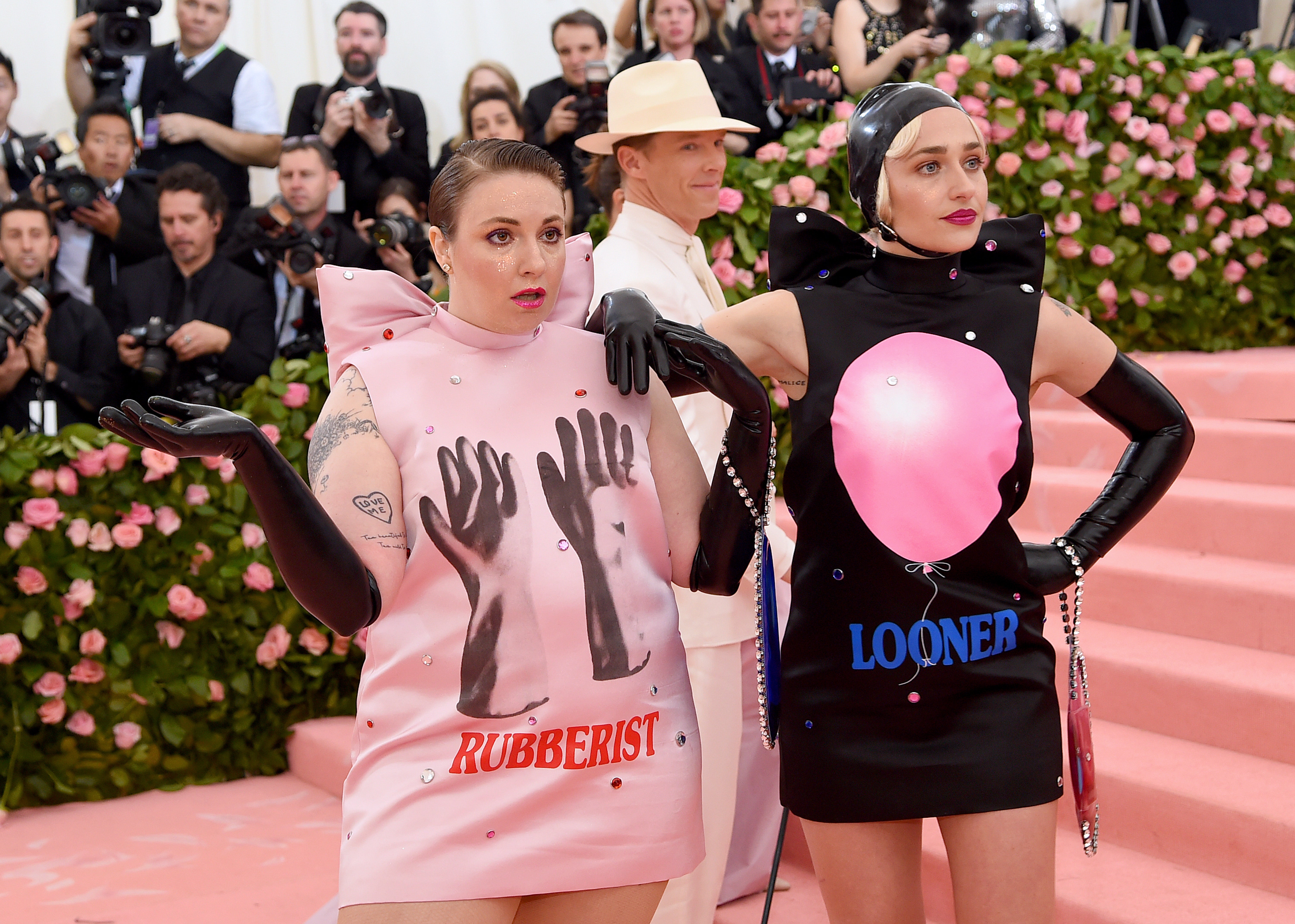 Lena Dunham and Jemima Kirke attend the 2019 Met Gala