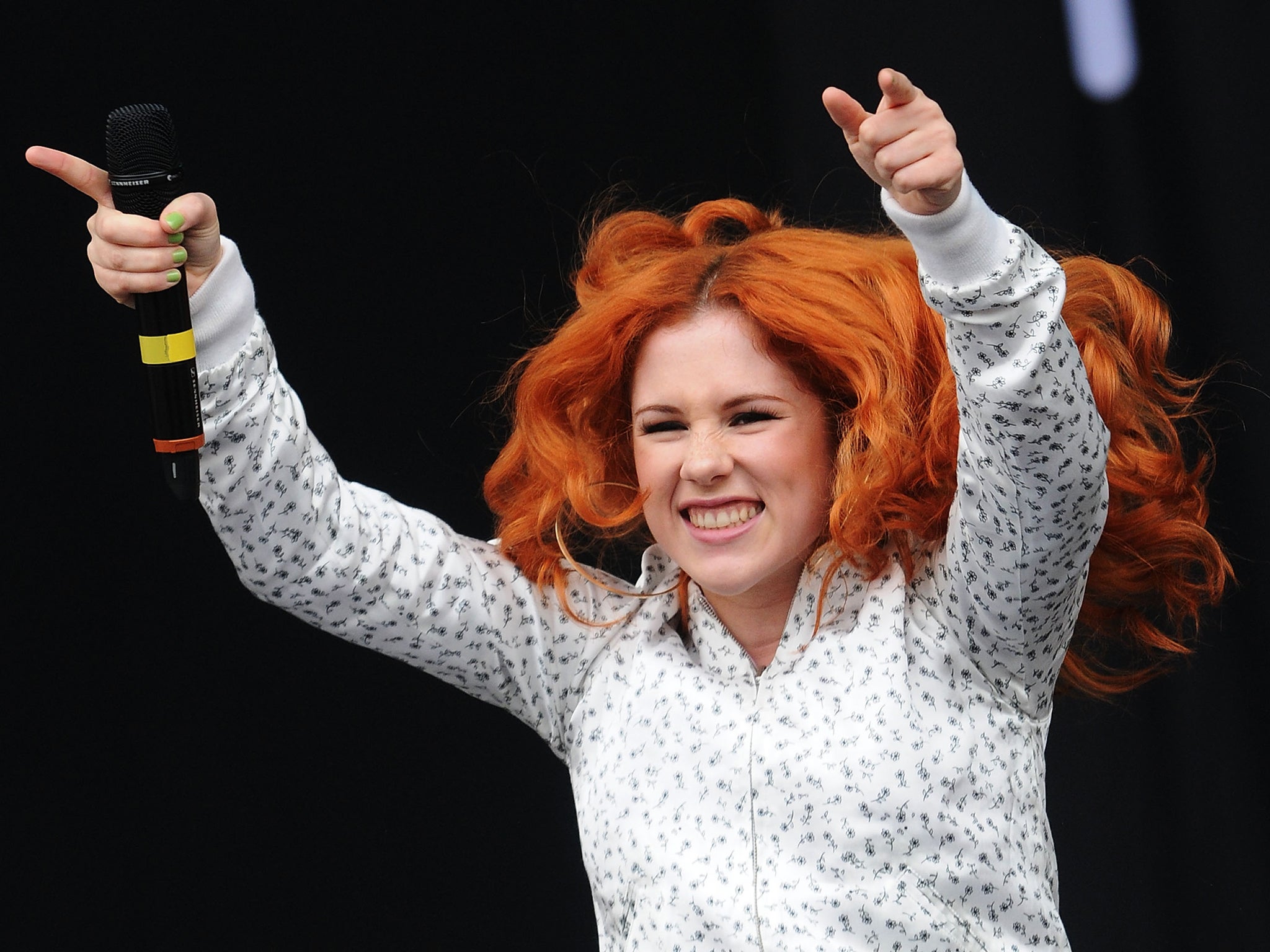 Katy B performs at Wireless Festival in July 2011