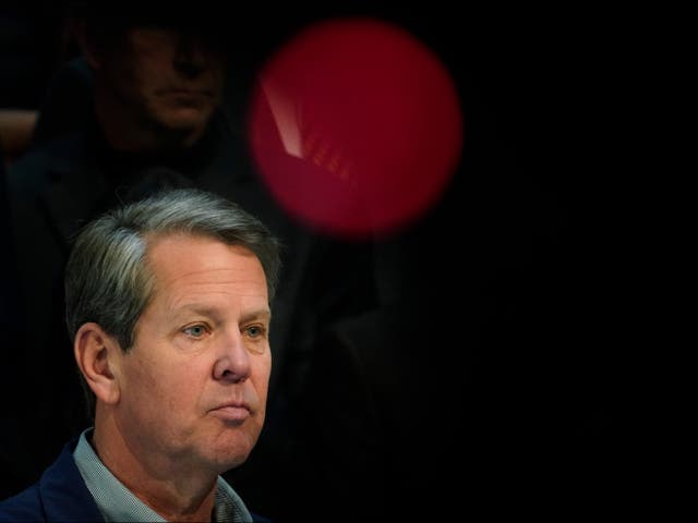 <p>Georgia governor Brian Kemp has been accused of restricting voting rights</p>