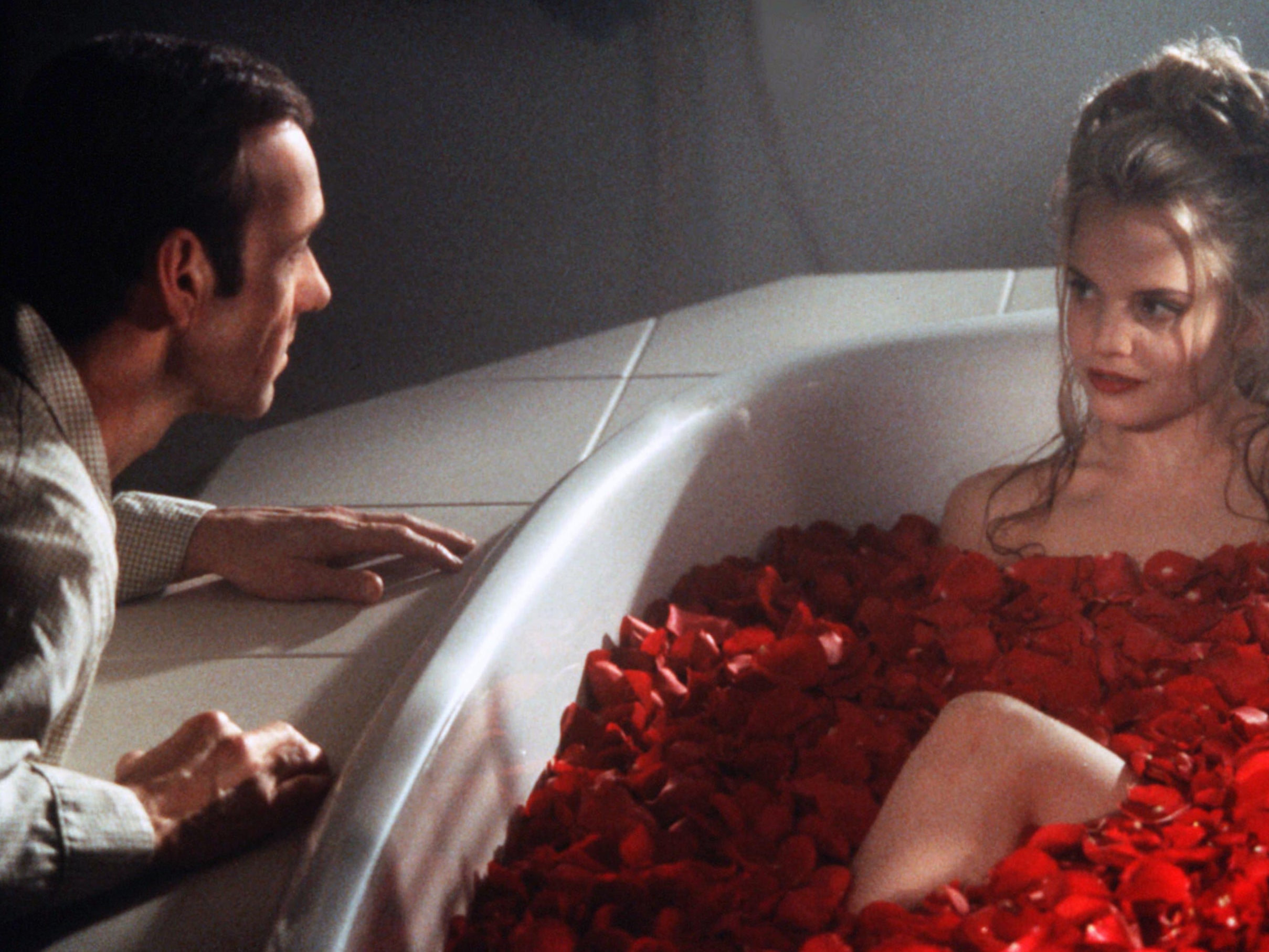 Kevin Spacey and Mena Suvari in ‘American Beauty’