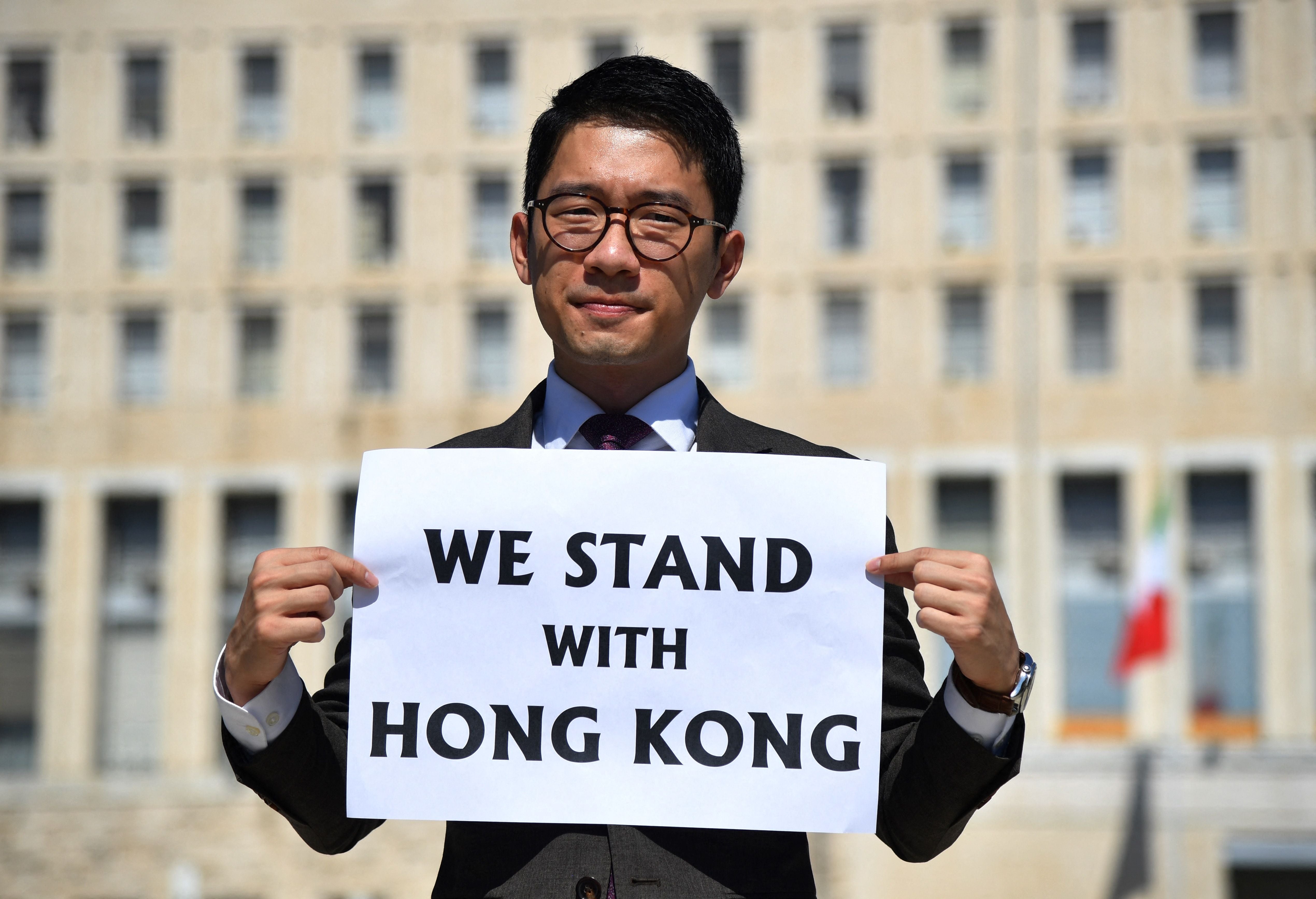 File image: Hong Kong pro-democracy activist Nathan Law on Thursday announced that his asylum application has been approved by the UK