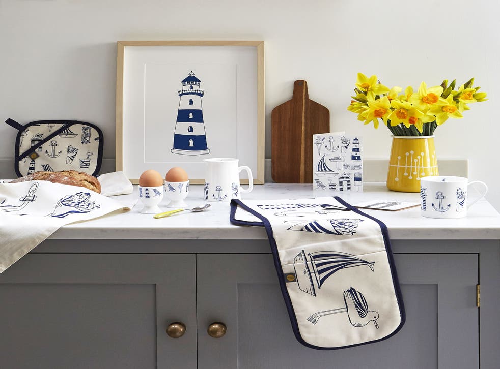Items from the Nautical Seaside Collection, from Victoria Eggs