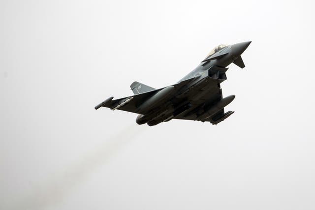 <p>Typhoon FGR4s were used to conduct the air strike, with Storm Shadow missiles being used for the first time in two years</p>